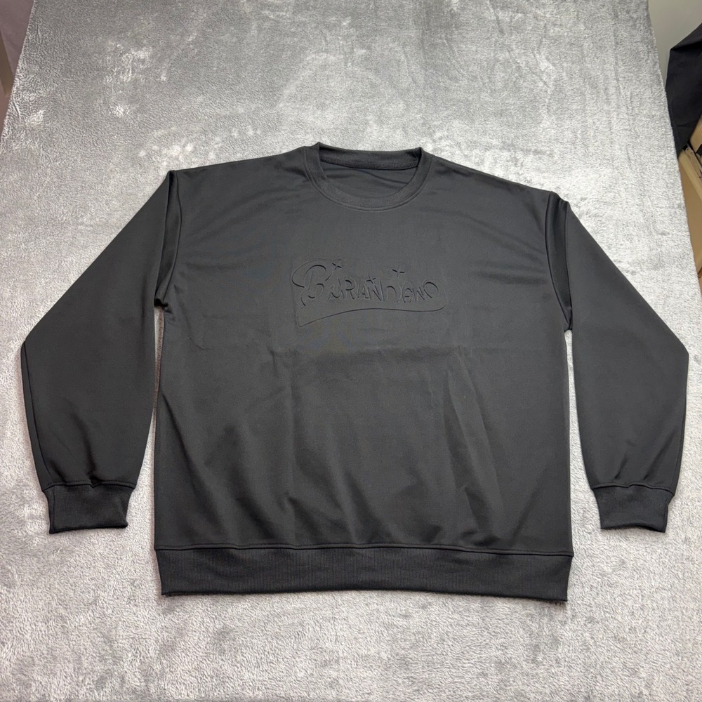 Burandoeno Sweatshirt Mens XL Black Good 3D Embossed Pride and Prejudice Graphic